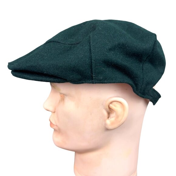 Irish Newsboy Flat Cap Green Hat Traditional Ireland Shamrock Clover Wool - Picture 8 of 11